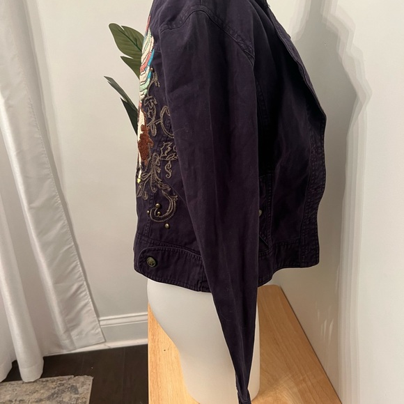 Women's embroidery unicorn jacket